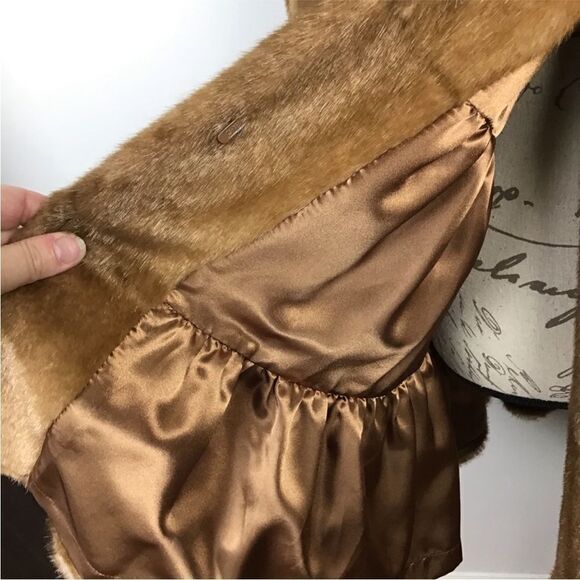 Jones New York Tiered Faux Fur Swing Coat z - Picture 9 of 12